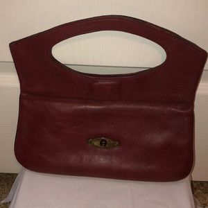 Vintage Etienne Aigner hand bag mahogany brown